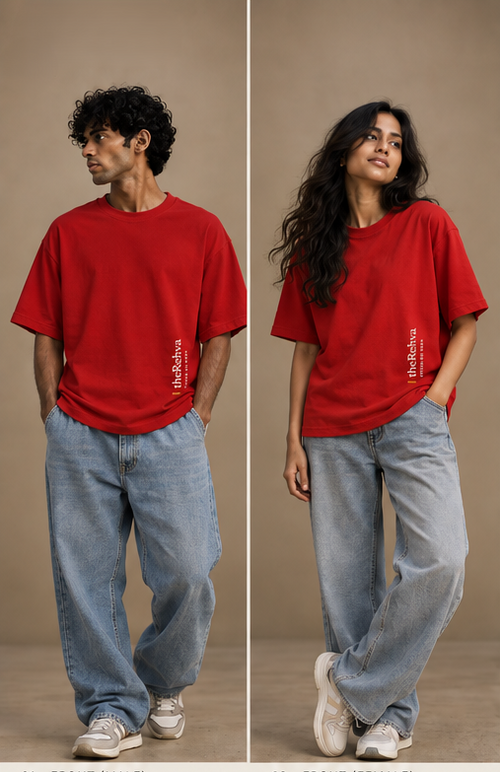Naav (Kagaz Ki Naav) T-shirt, red, front